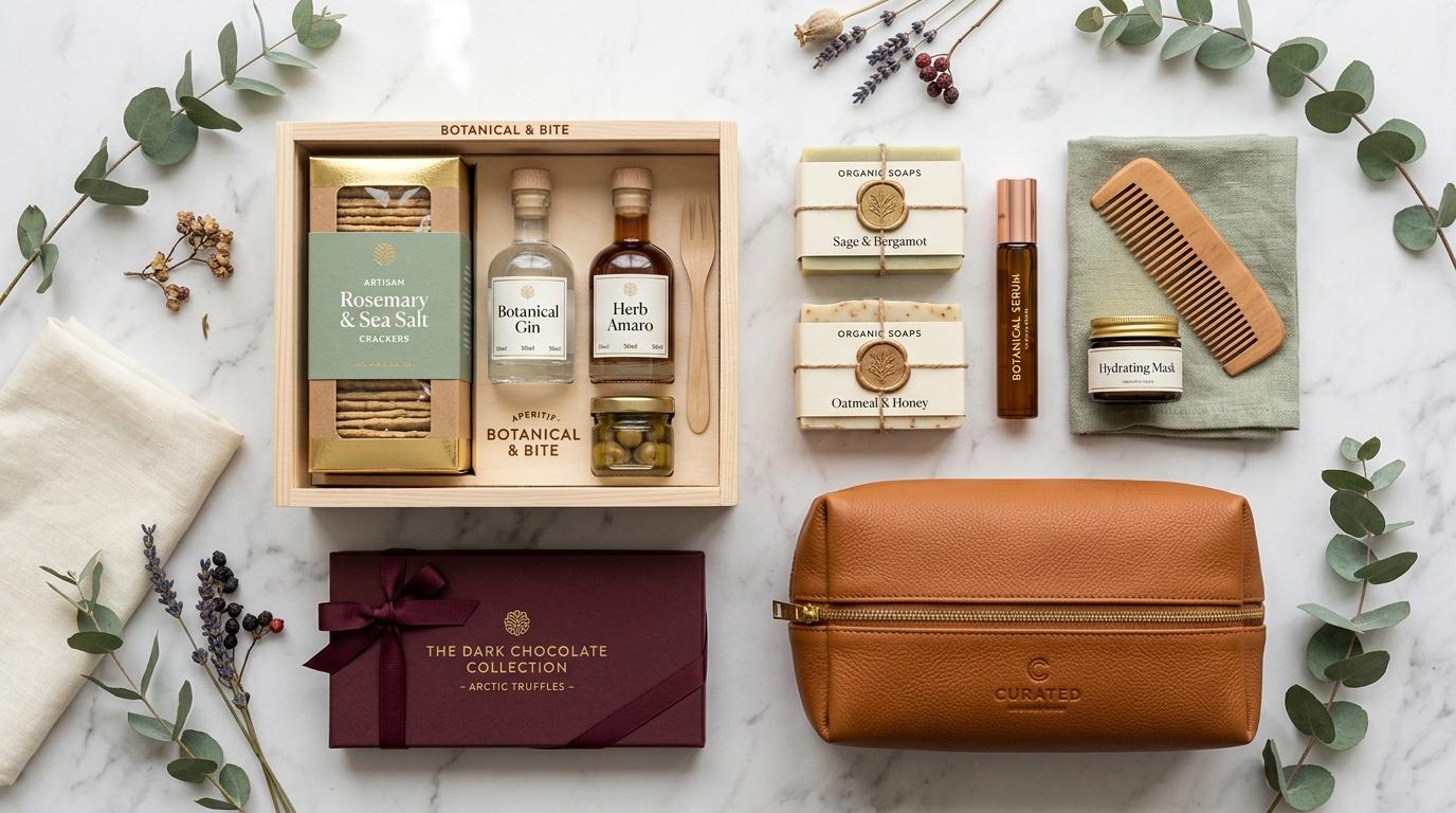 Assortiment de produits de bien-&ecirc;tre et cosm&eacute;tiques premium avec accessoires