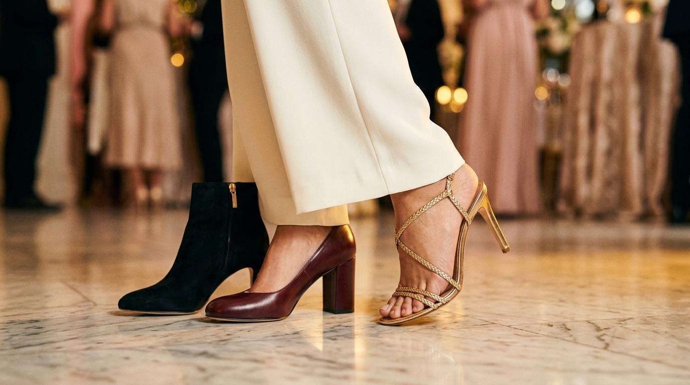 Femmes en talons hauts lors d'une soir&eacute;e formelle